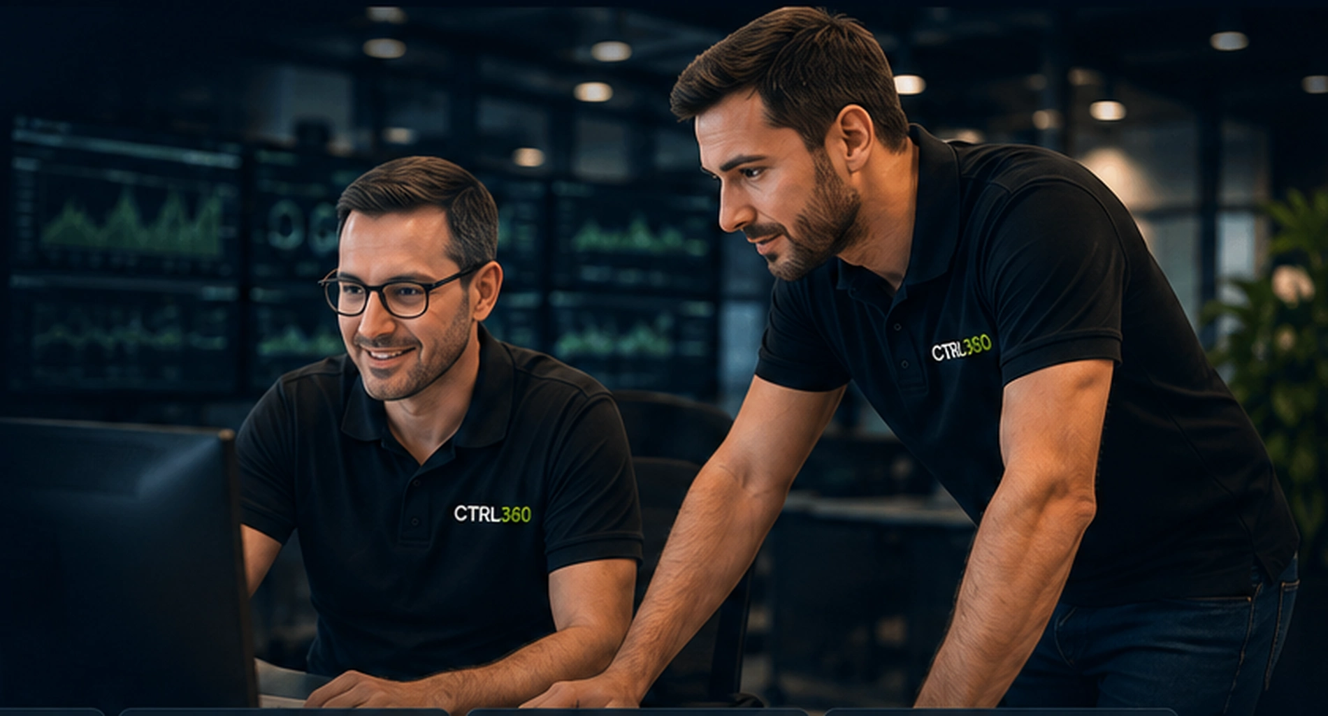 Equipo CTRL360 coordinando la resolución de una incidencia tecnológica